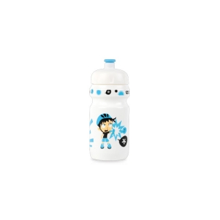 Fľaša ZÉFAL bielo/modrá 350ml detskás držiakom