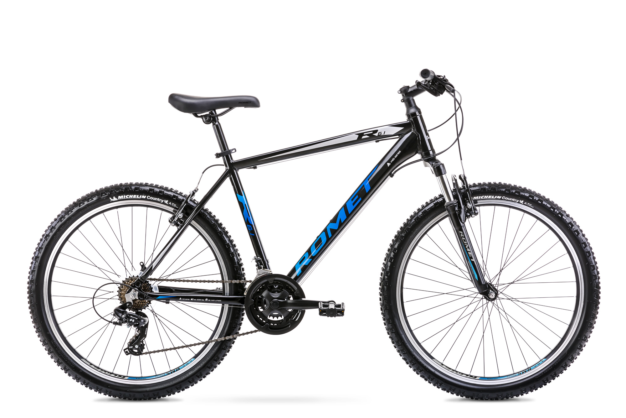 bicykel Romet RAMBLER R6.1 čierno-modrý  15 S  2022