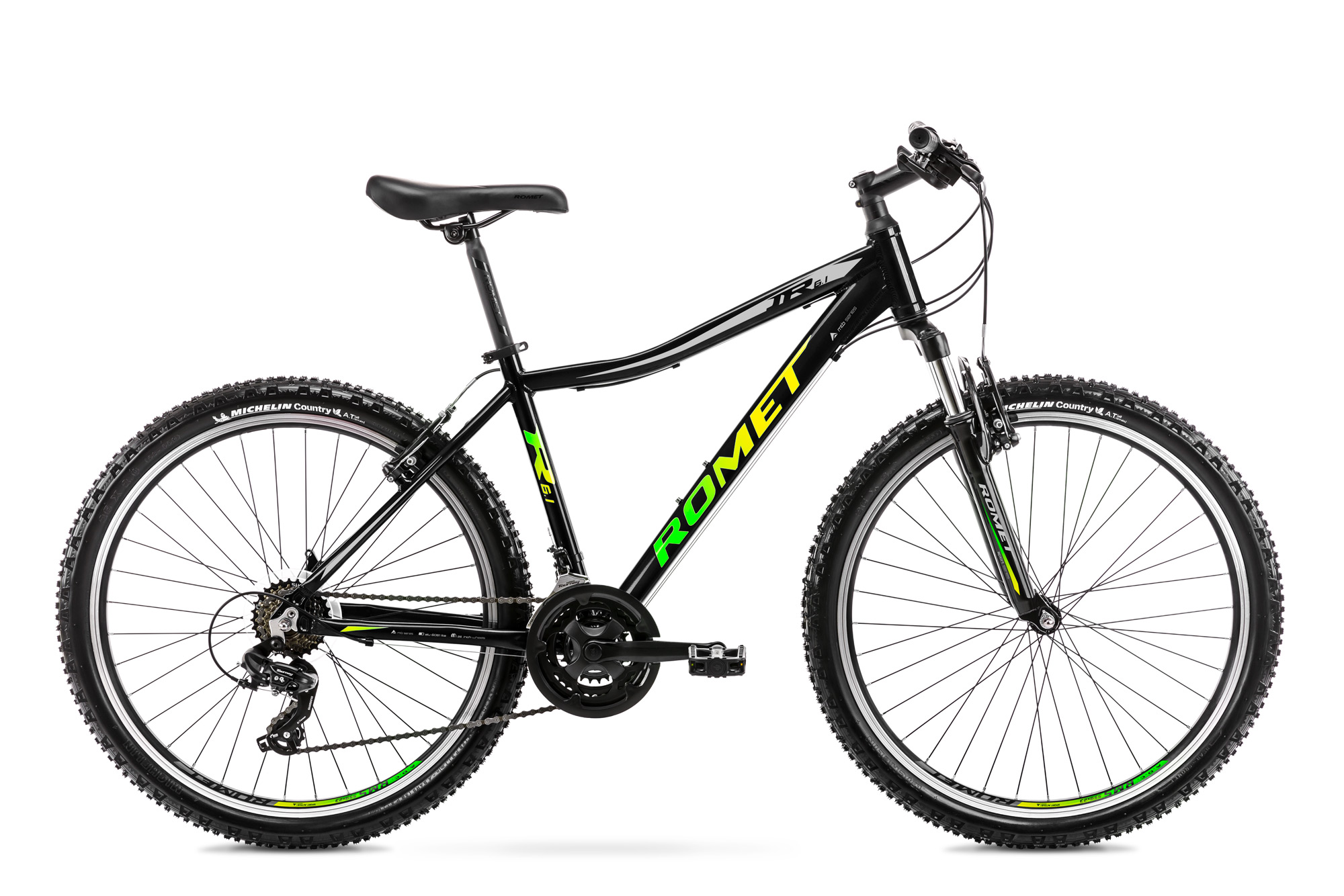 bicykle Romet RAMBLER R6.1 JR čierno-zel15 S2022