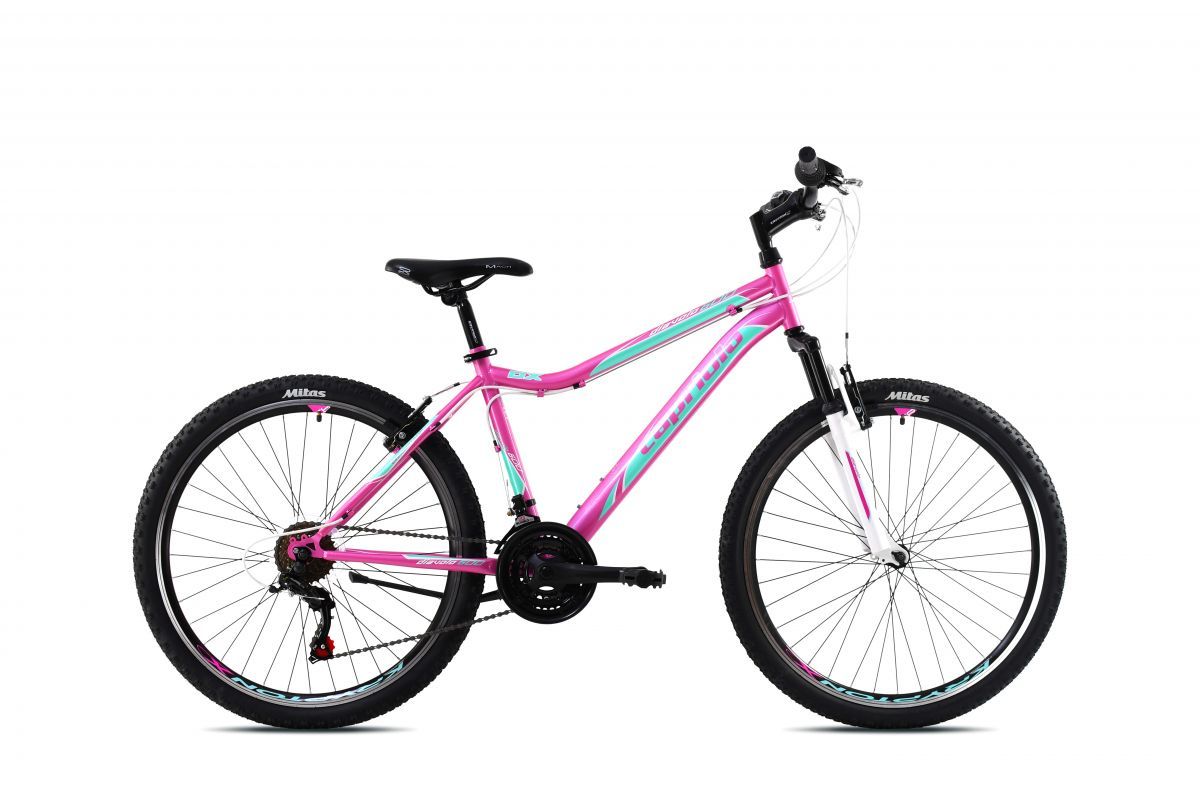 bicykel Capriolo DIAVOLO DX 600 FS 15"  pink-turkoise 2021