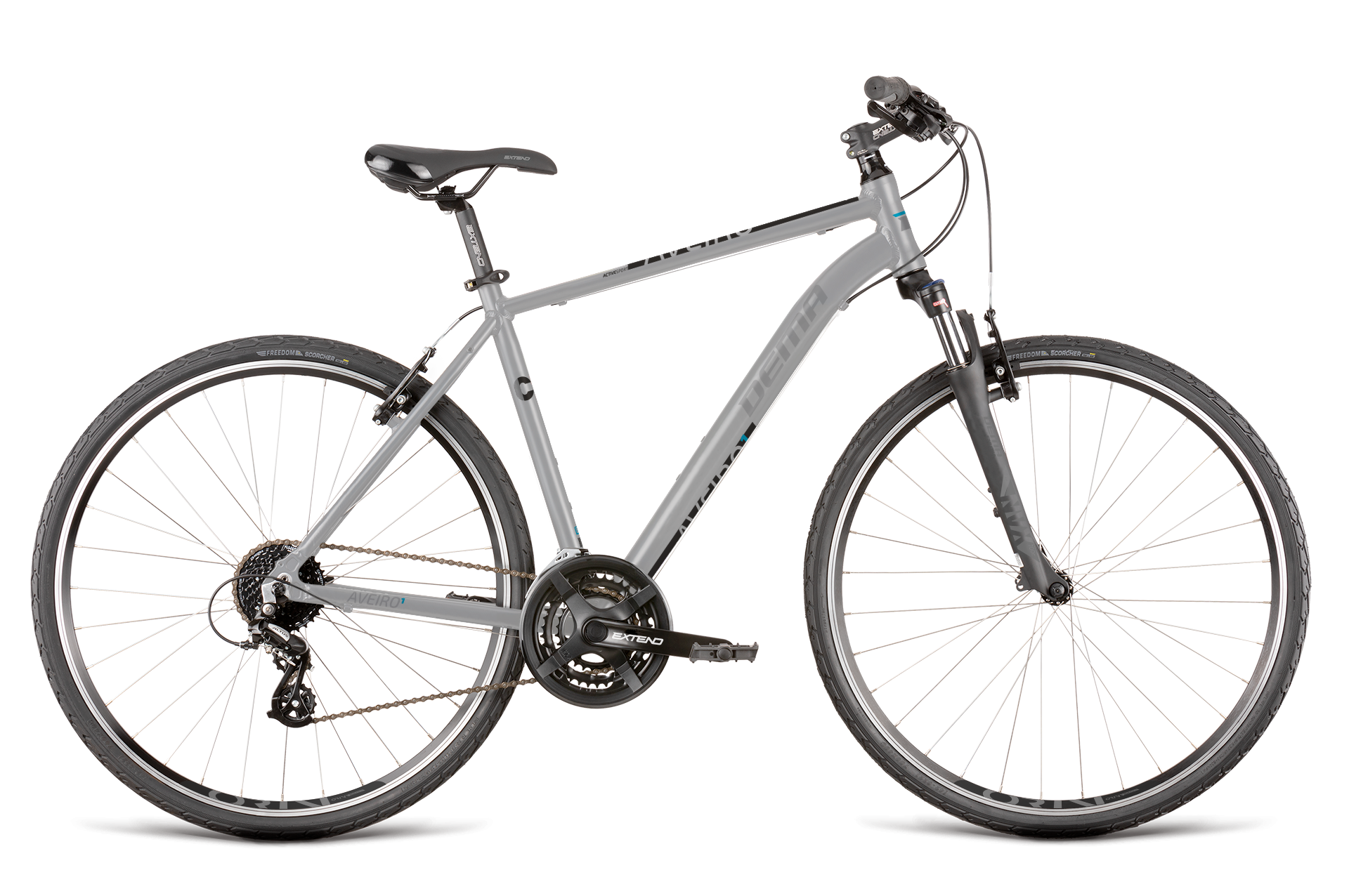 Bicykel Dema AVEIRO 1 light grey-grey M/2022
