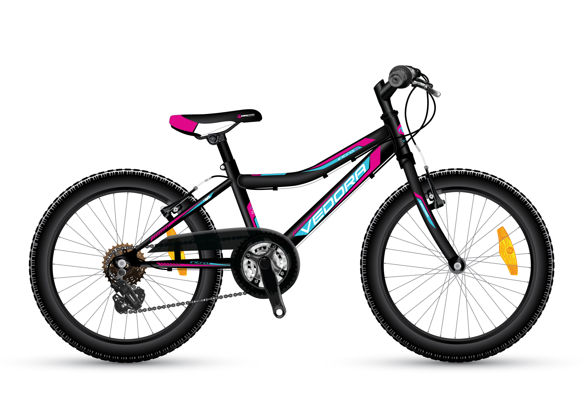 bicykel Vedora INTRO LITE black pink 20"  2022
